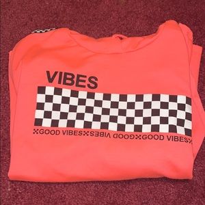 Vibes checkered hoodie